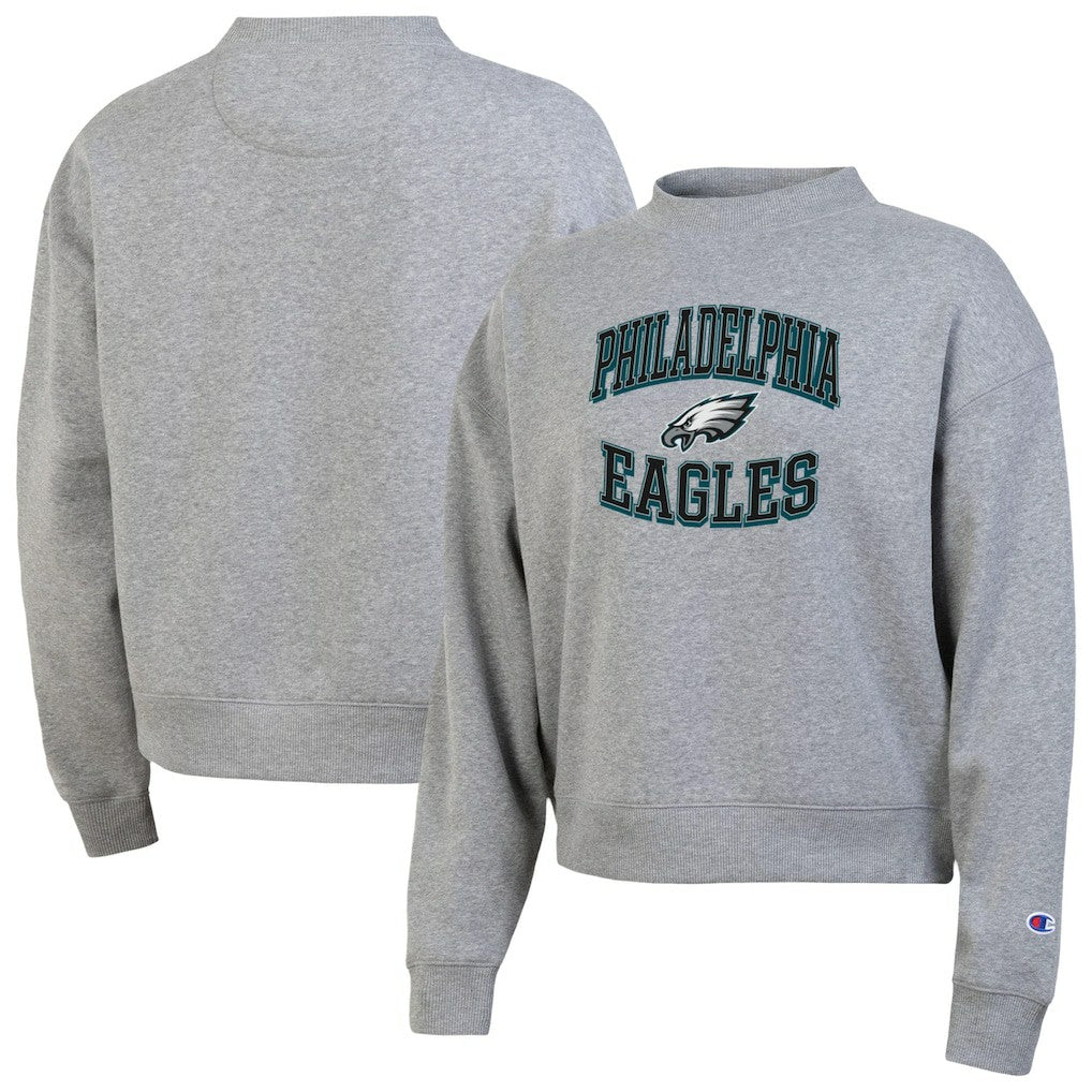 Philadelphia Eagles Champion Women's Triumph Tri-Blend Sweatshirt Gray | NFL