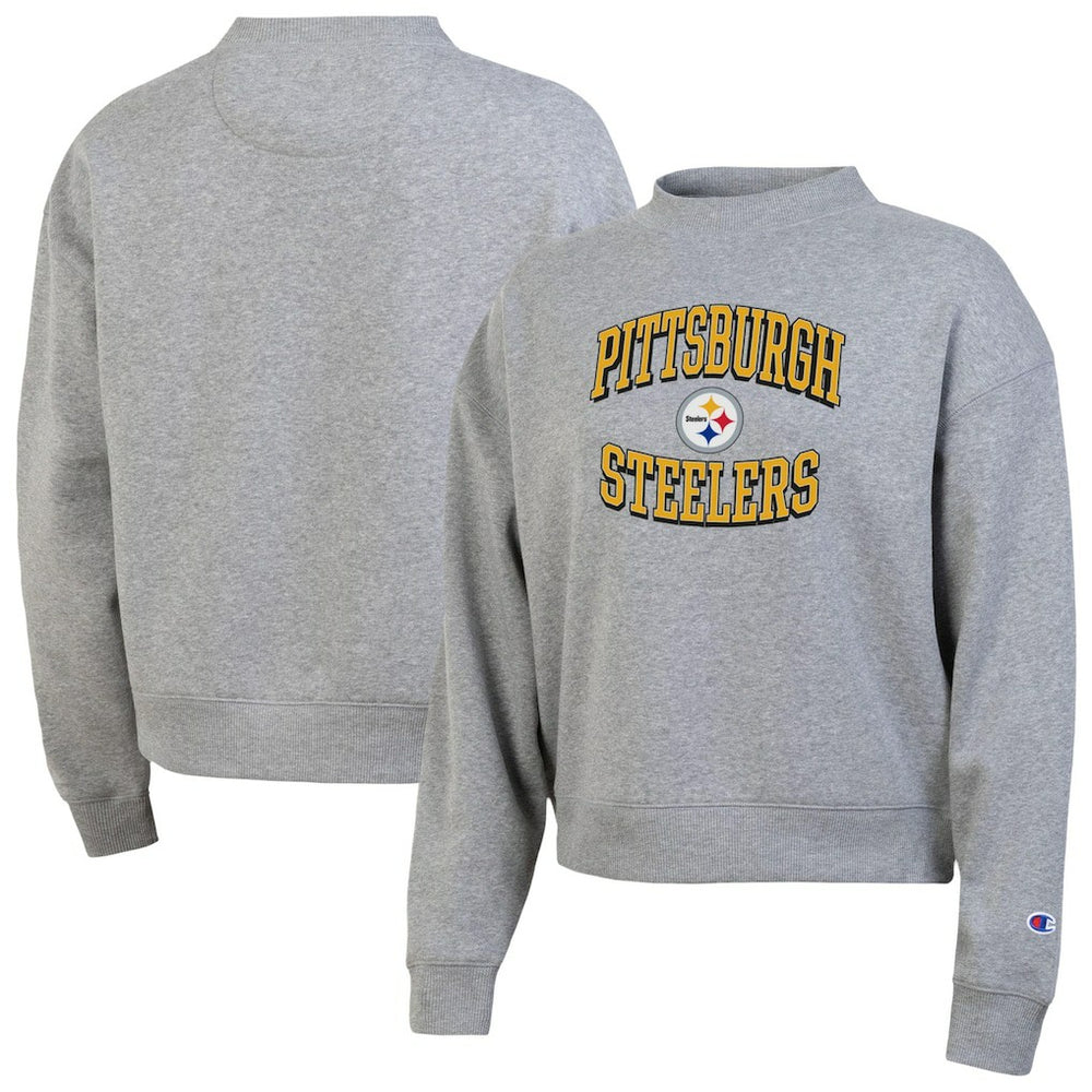 Pittsburgh Steelers Champion Women's Triumph Tri-Blend Sweatshirt Gray | NFL