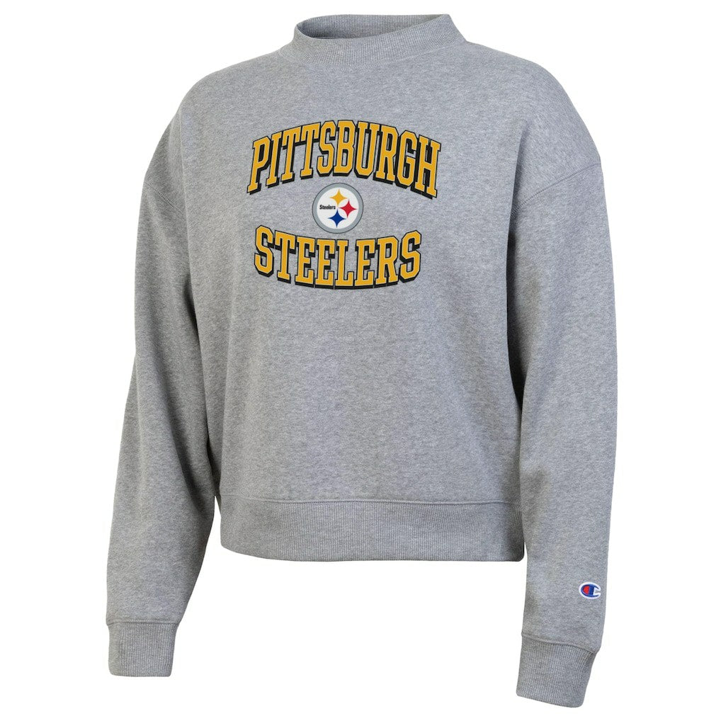 Pittsburgh Steelers Champion Women's Triumph Tri-Blend Sweatshirt Gray | NFL