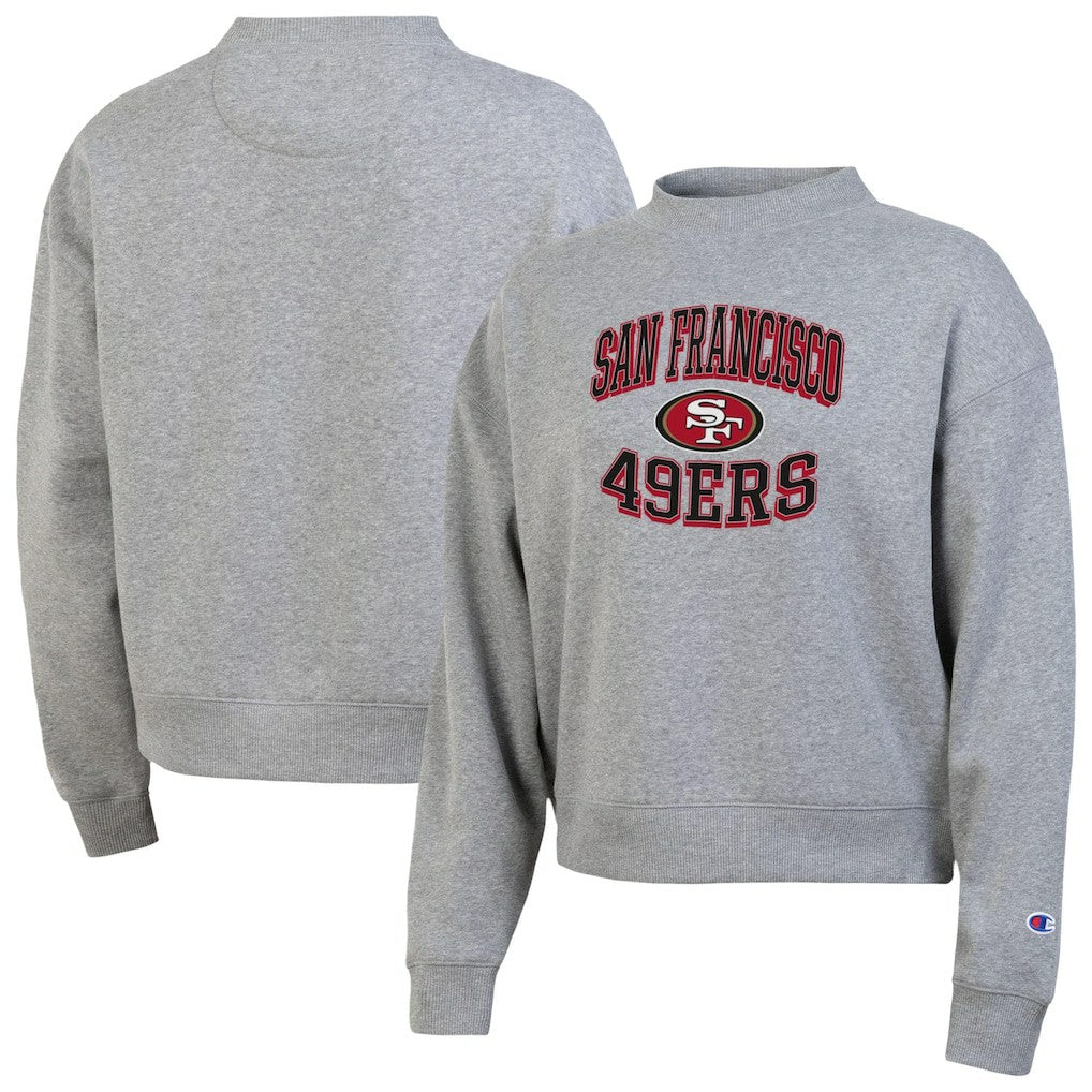 San Francisco 49ers Champion Women's Triumph Tri-Blend Sweatshirt Gray | NFL