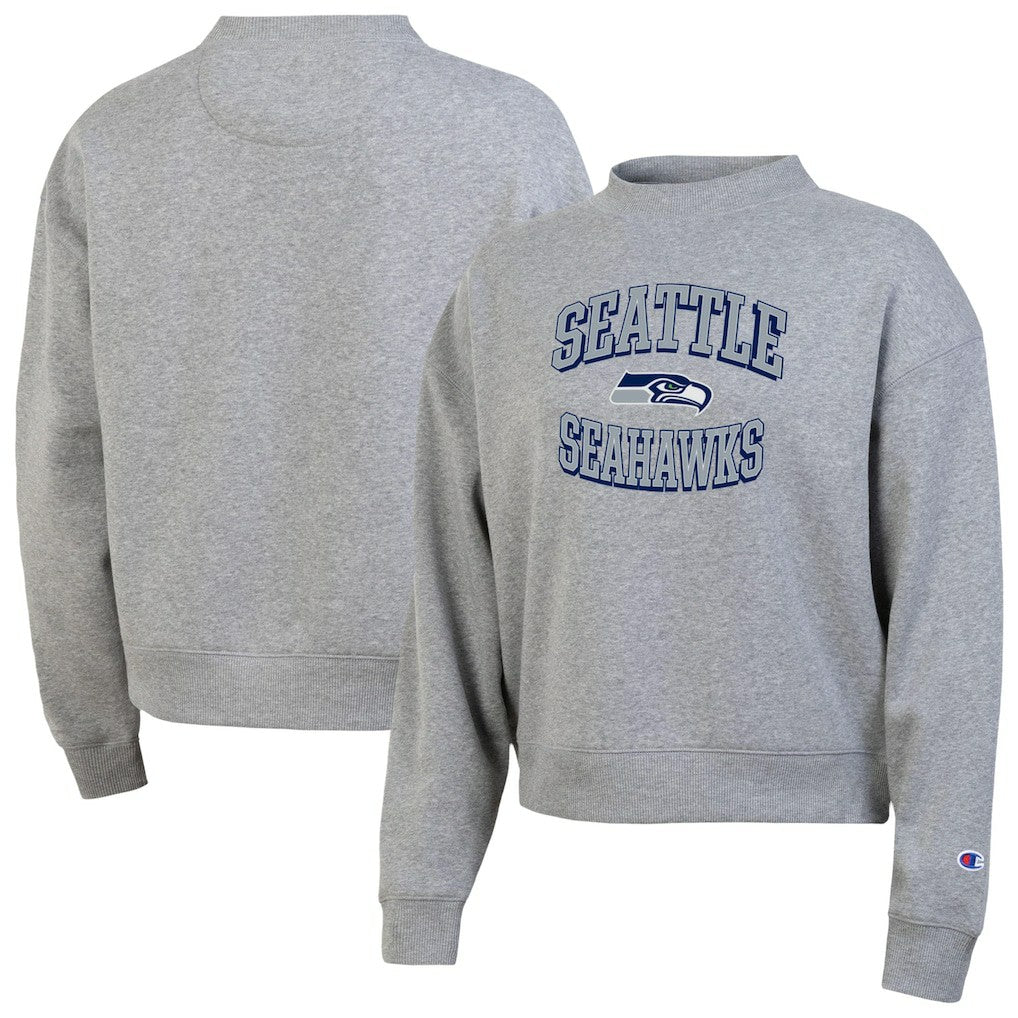Seattle Seahawks Champion Women's Triumph Tri-Blend Sweatshirt Gray | NFL