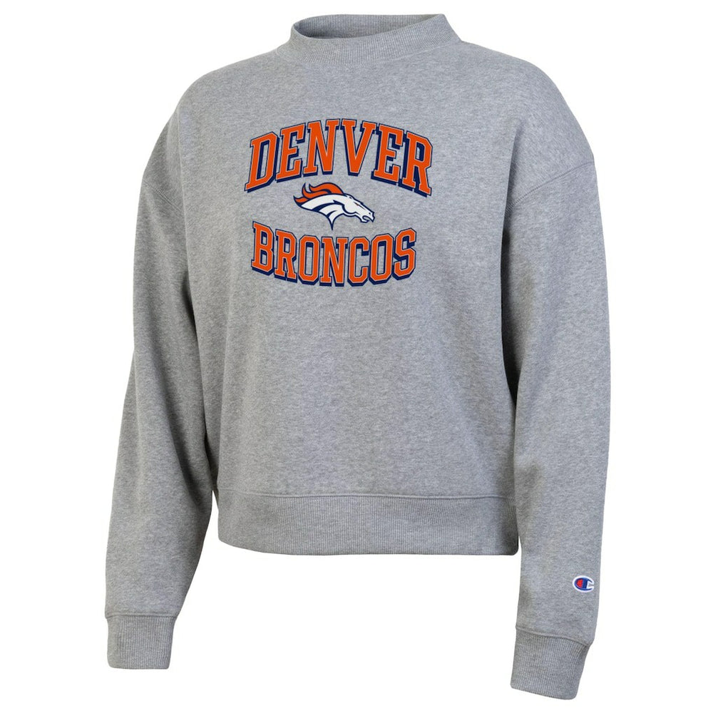 Denver Broncos Champion Women's Triumph Tri-Blend Sweatshirt Gray | NFL