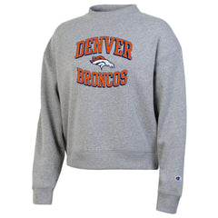 Denver Broncos Champion Women's Triumph Tri-Blend Sweatshirt Gray | NFL