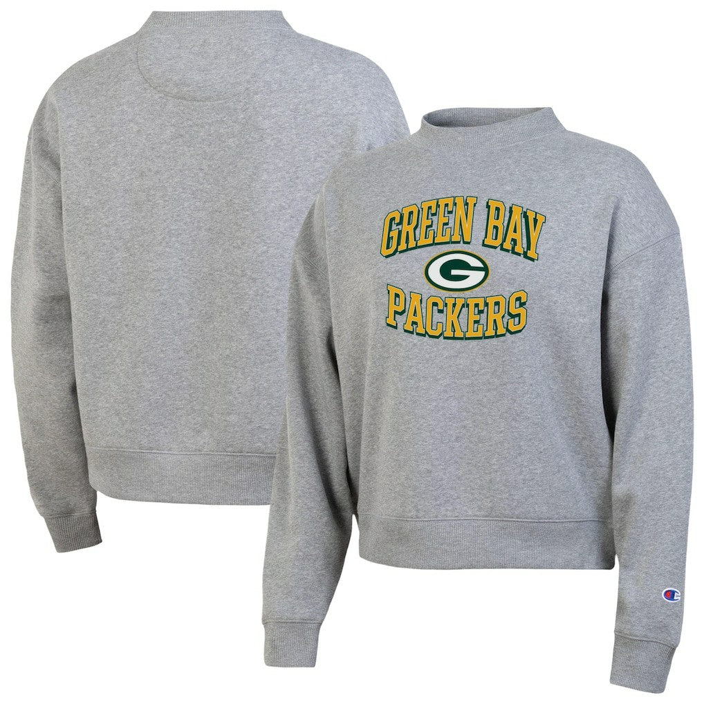 Green Bay Packers Champion Women's Triumph Tri-Blend Sweatshirt Gray | NFL