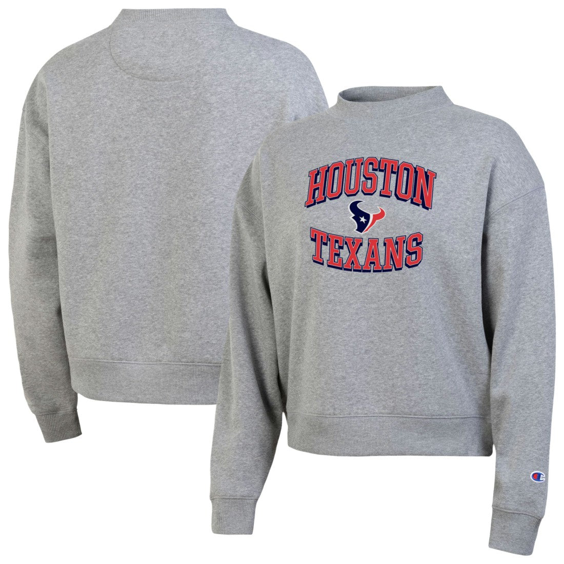Houston Texans Champion Women's Triumph Tri-Blend Sweatshirt Gray | NFL