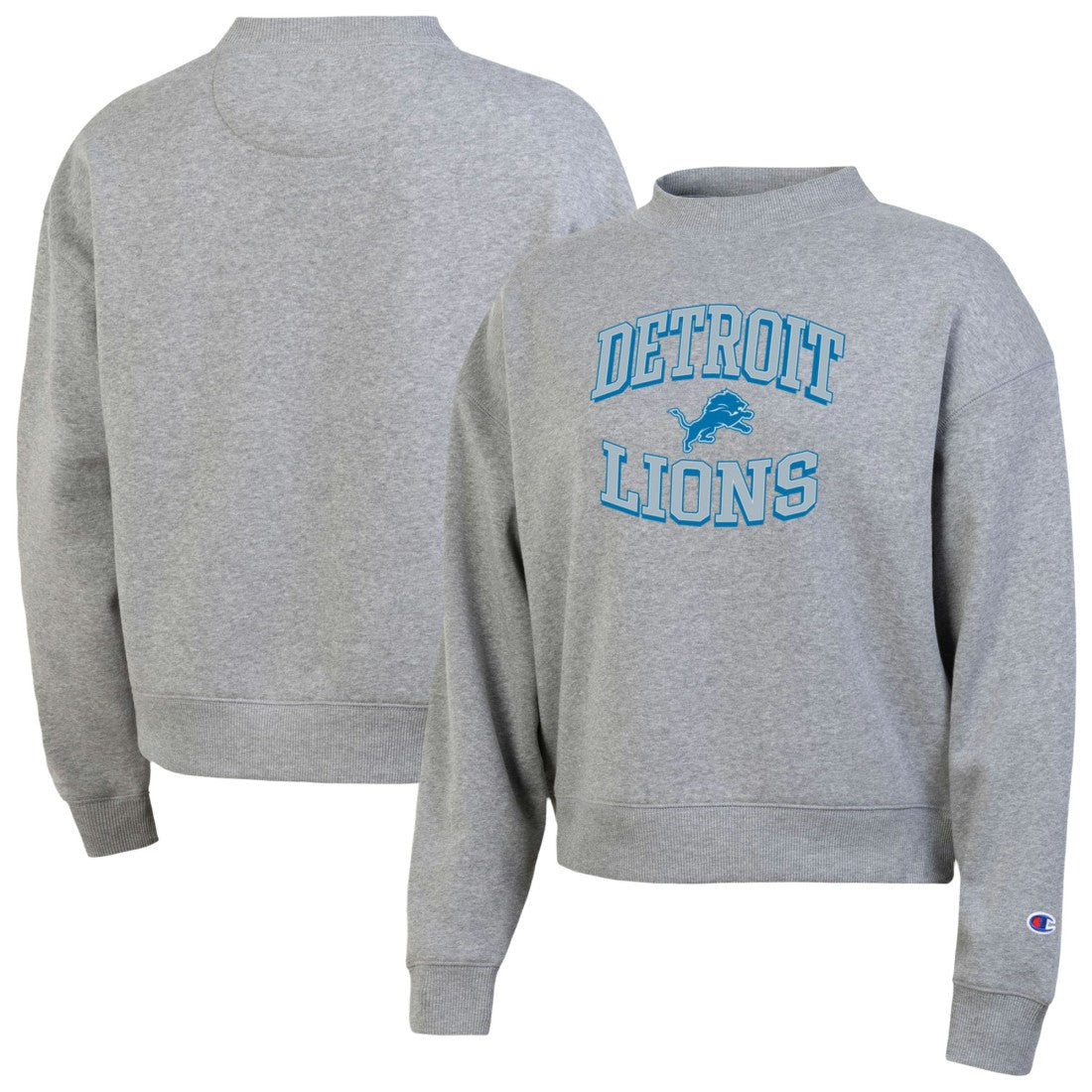 Detroit Lions Champion Women's Triumph Tri-Blend Sweatshirt Gray | NFL