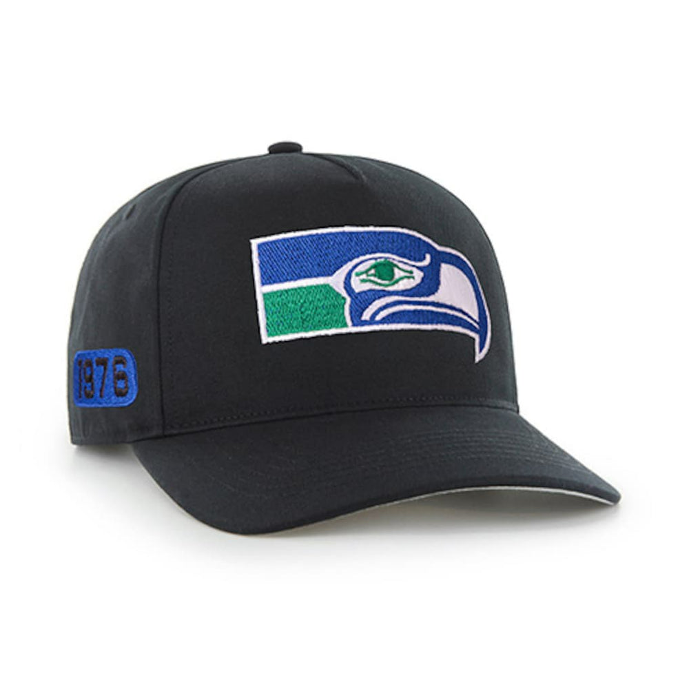 Seattle Seahawks '47 Blackout Date Hitch Adjustable Hat Black | 47 brand