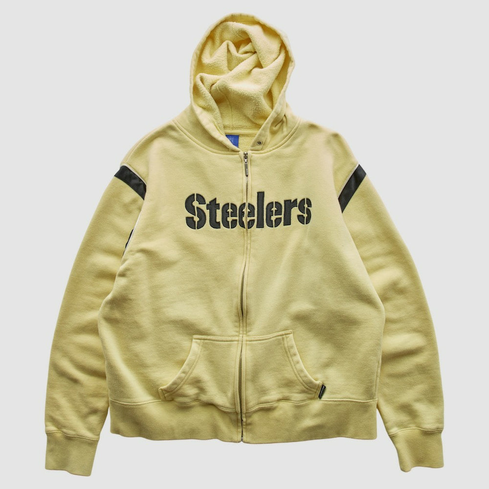 Pittsburgh Steelers Reebok 2000s Hooded Full Zip Sweatshirt Yellow Vintage | Fanatics