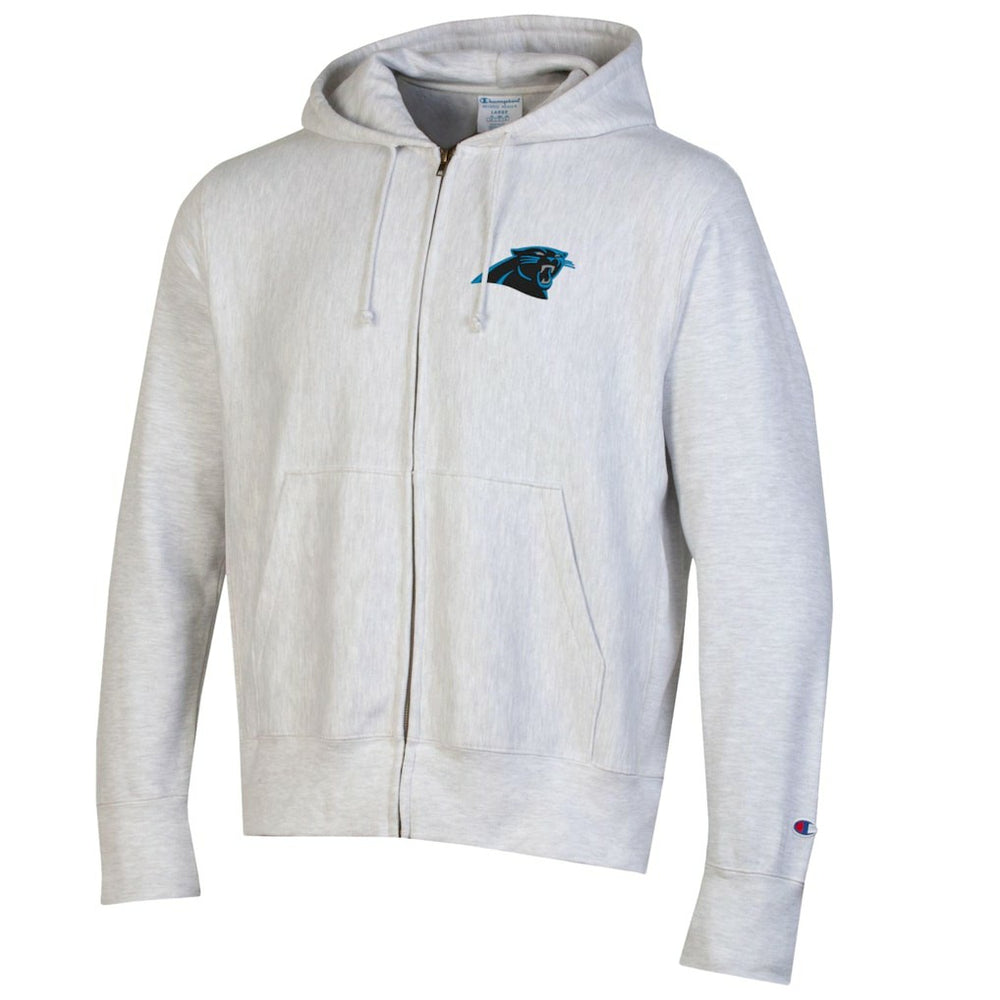 Carolina Panthers Champion Reverse Weave Full-Zip Hoodie Gray | NFL