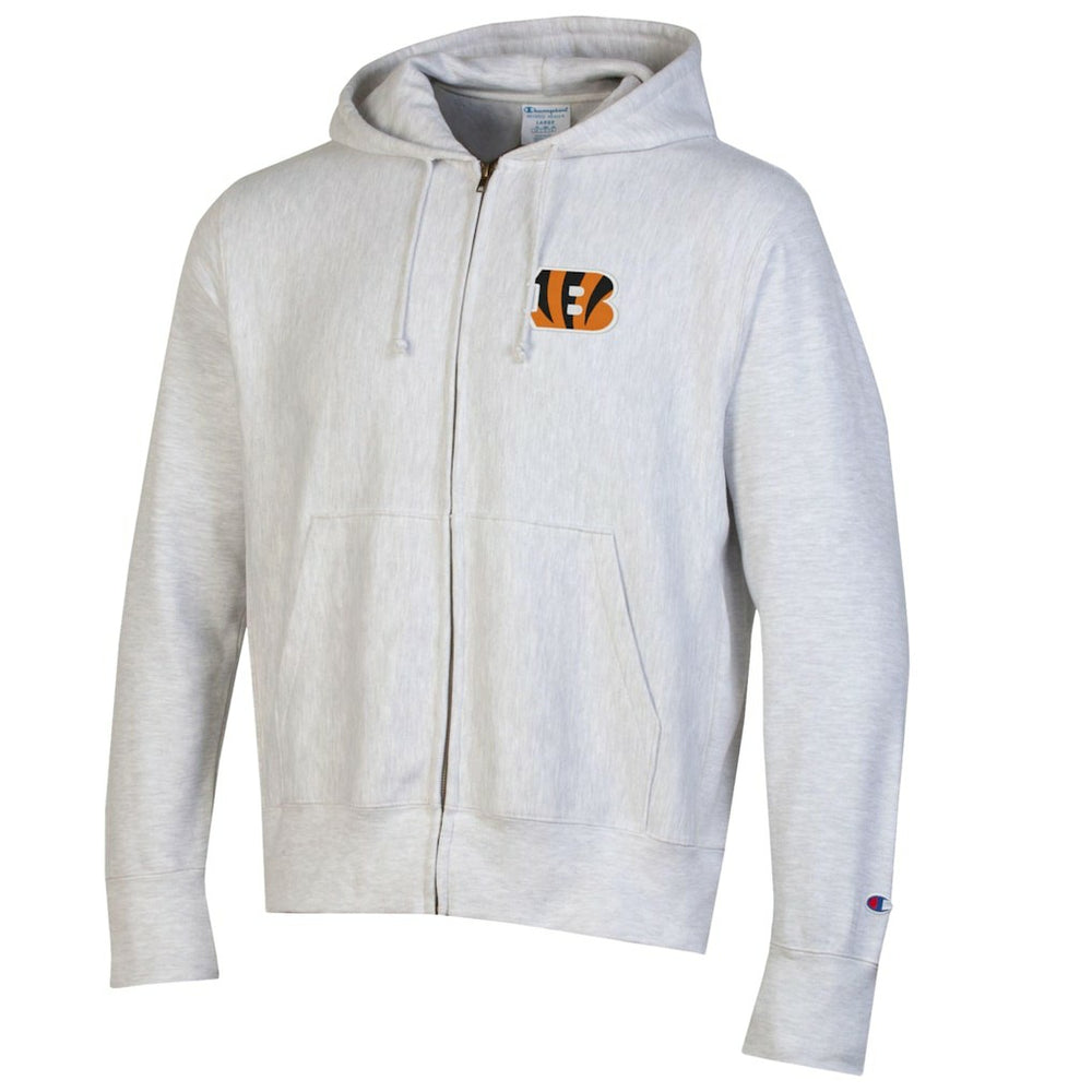 Cincinnati Bengals Champion Reverse Weave Full-Zip Hoodie Gray | NFL