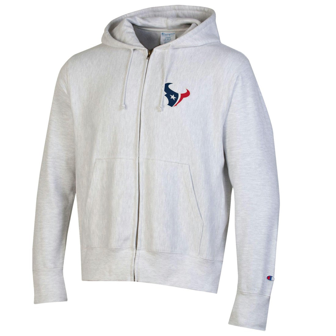 Houston Texans Champion Reverse Weave Full-Zip Hoodie Gray | NFL