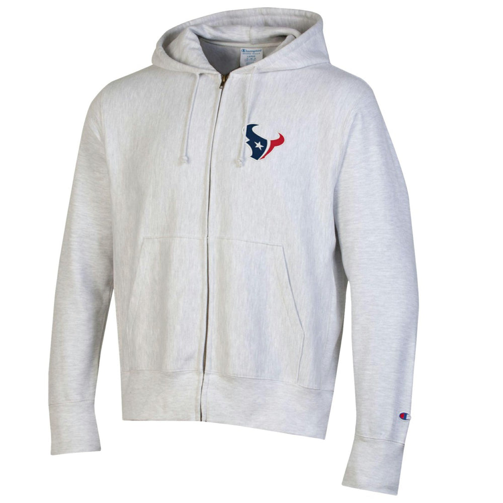 Houston Texans Champion Reverse Weave Full-Zip Hoodie Gray | NFL
