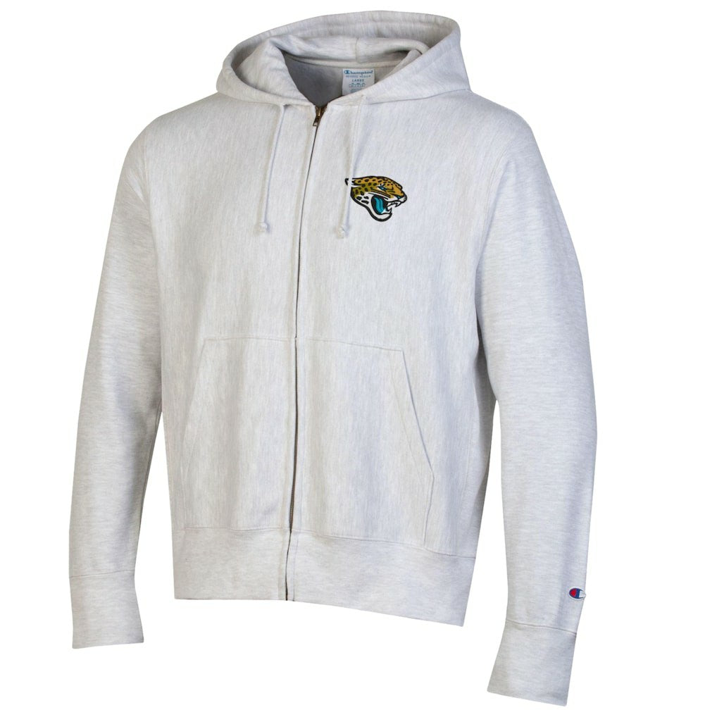 Jacksonville Jaguars Champion Reverse Weave Full-Zip Hoodie Gray | NFL