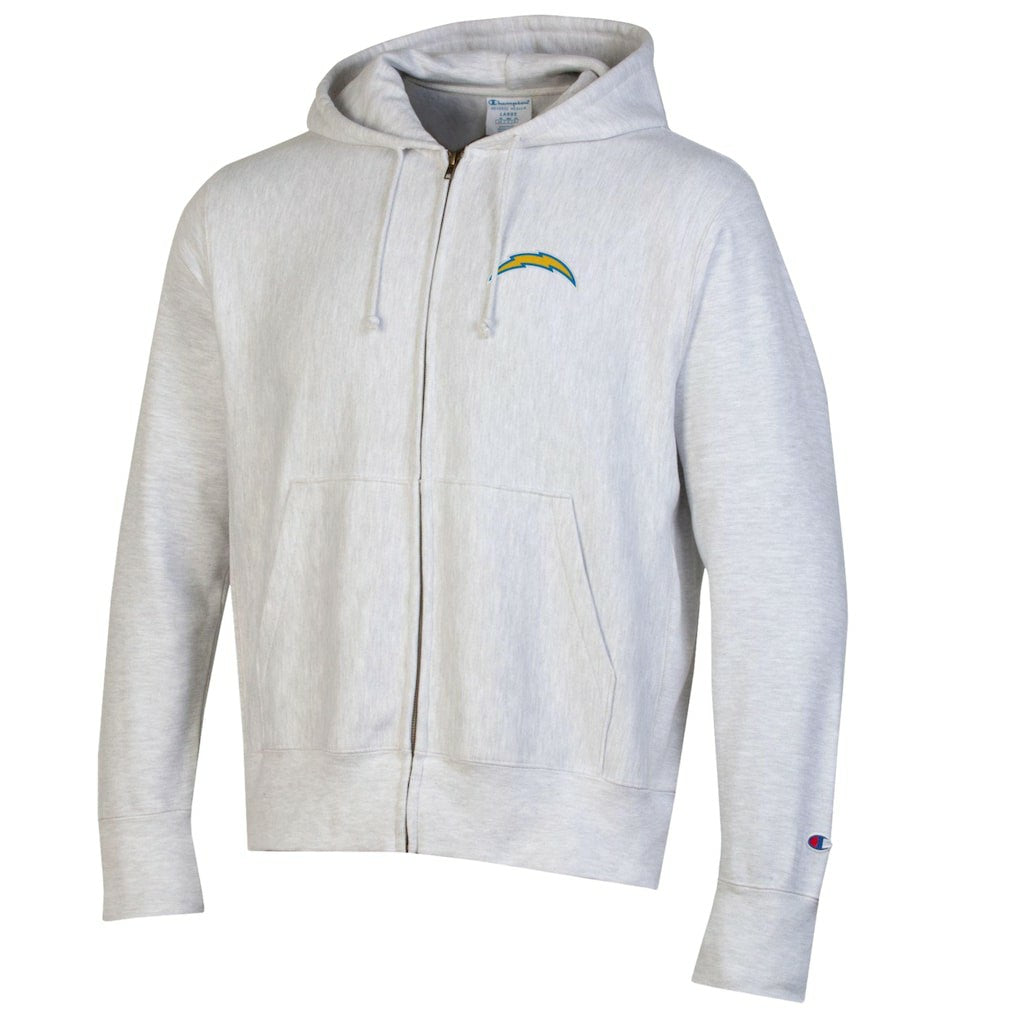 Los Angeles Chargers Champion Reverse Weave Full-Zip Hoodie Gray | NFL