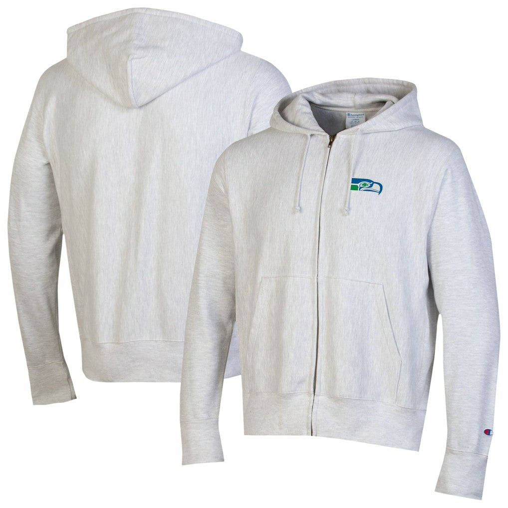 Seattle Seahawks Champion Reverse Weave Full-Zip Hoodie Gray | NFL