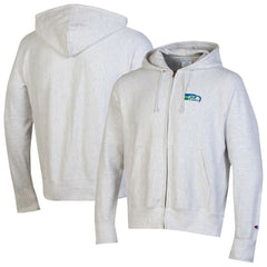 Seattle Seahawks Champion Reverse Weave Full-Zip Hoodie Gray | NFL