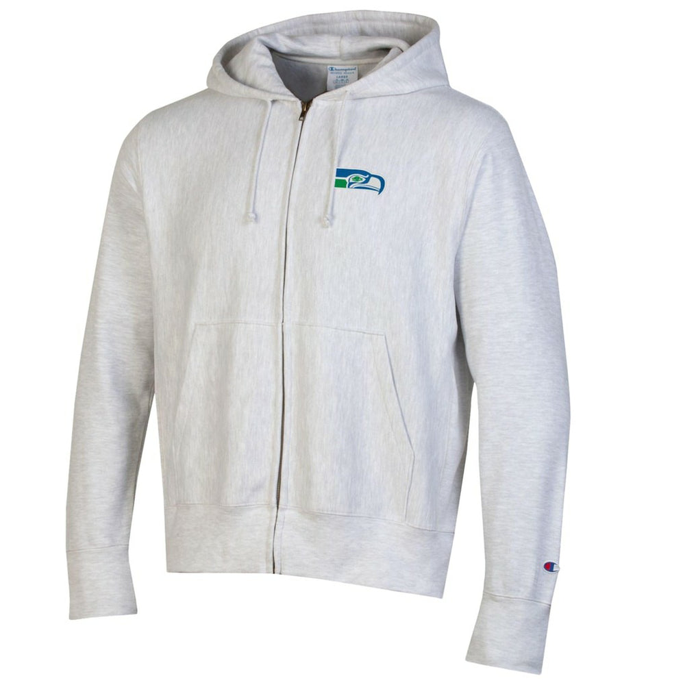Seattle Seahawks Champion Reverse Weave Full-Zip Hoodie Gray | NFL