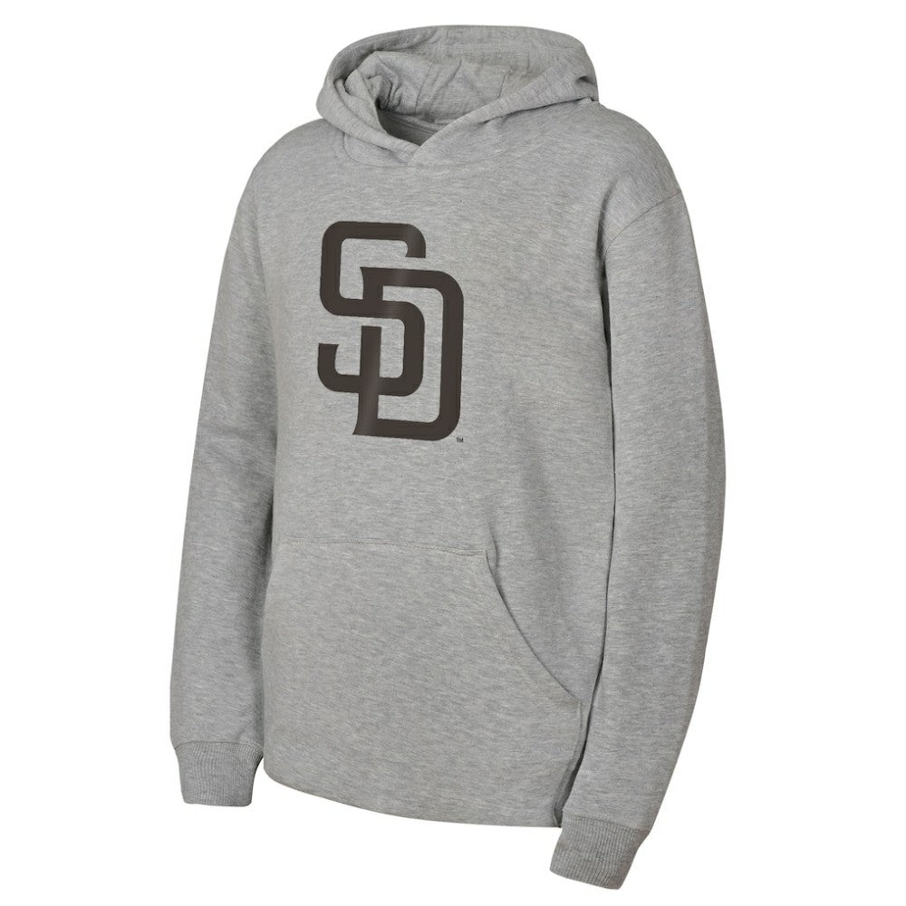 San Diego Padres Outerstuff Youth Primary Logo Fleece Hoodie - MLB