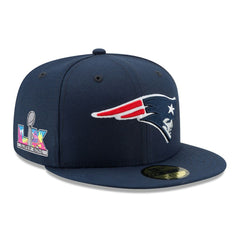 New England Patriots New Era Super Bowl LX Side Patch 59FIFTY Fitted Hat Navy | NFL