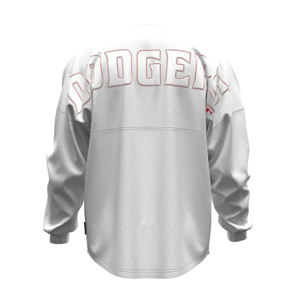 Los Angeles Dodgers Fanatics Women's Baseball Stitch Spirit Jersey Long Sleeve T-Shirt - MLB