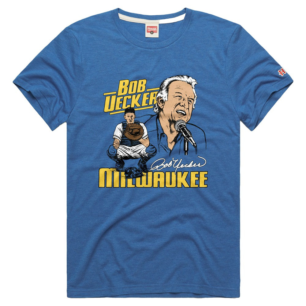 Milwaukee Brewers Homage Tri-Blend Hyperlocal T-Shirt - MLB