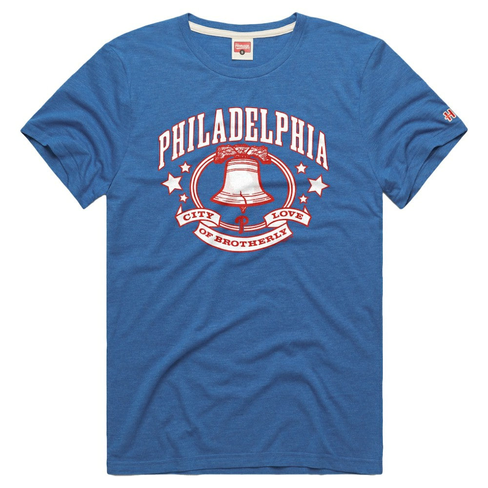 Philadelphia Phillies Homage Tri-Blend Hyperlocal T-Shirt - MLB