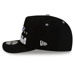 New England Patriots New Era 2025 AFC Champions Locker Room Trophy Collection A-Frame 9FIFTY Snapback Hat Black | NFL
