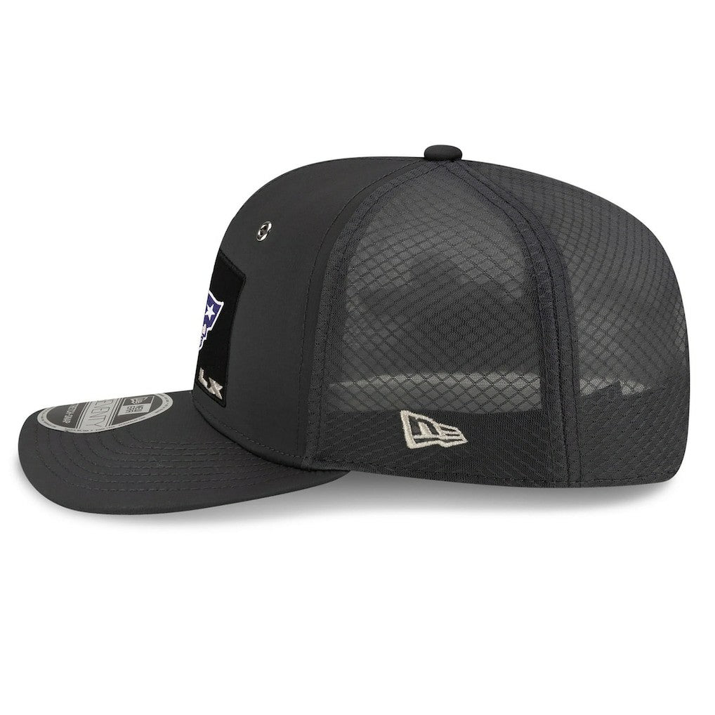 New England Patriots New Era Super Bowl LX Opening Night 9SEVENTY Adjustable Hat Charcoal | NFL