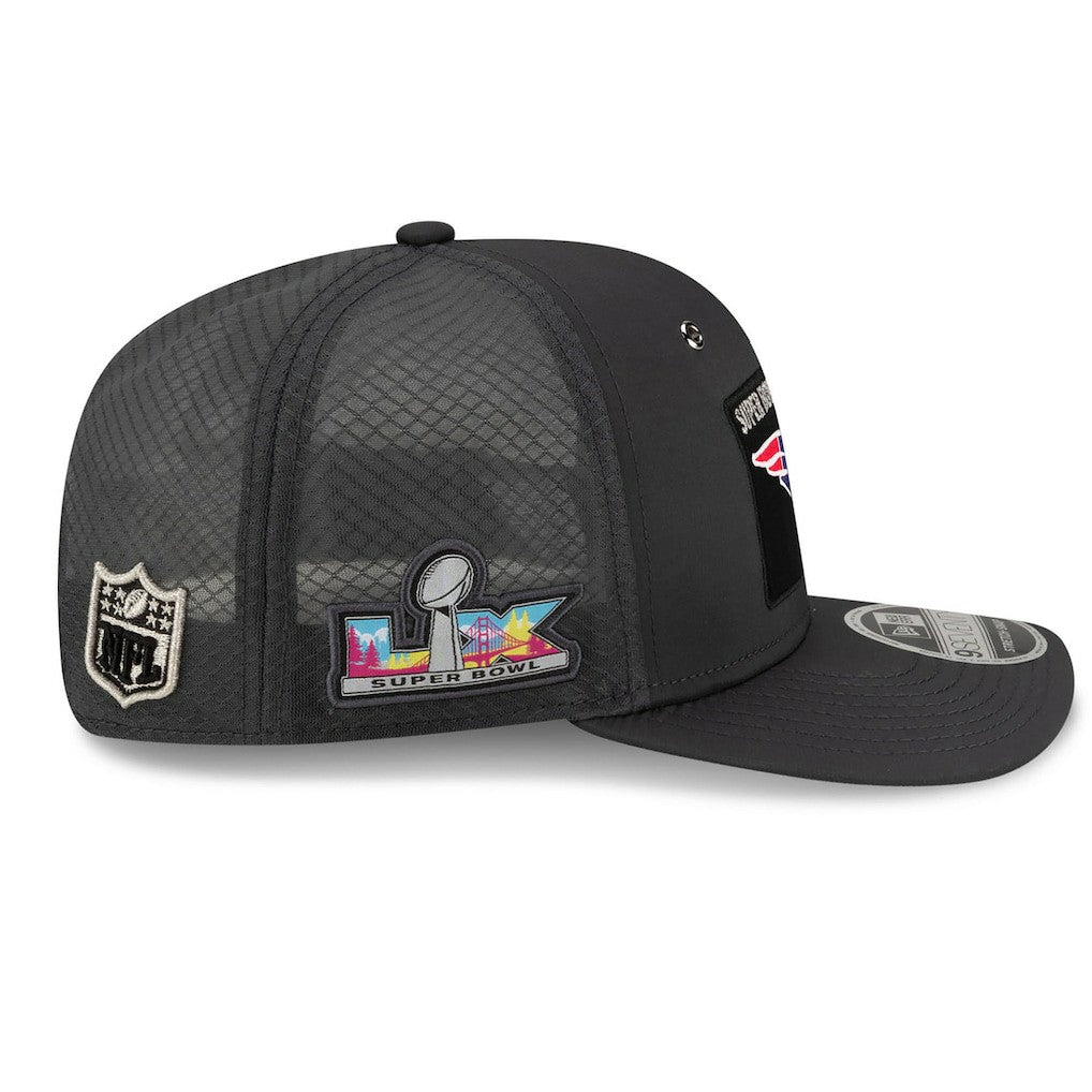 New England Patriots New Era Super Bowl LX Opening Night 9SEVENTY Adjustable Hat Charcoal | NFL