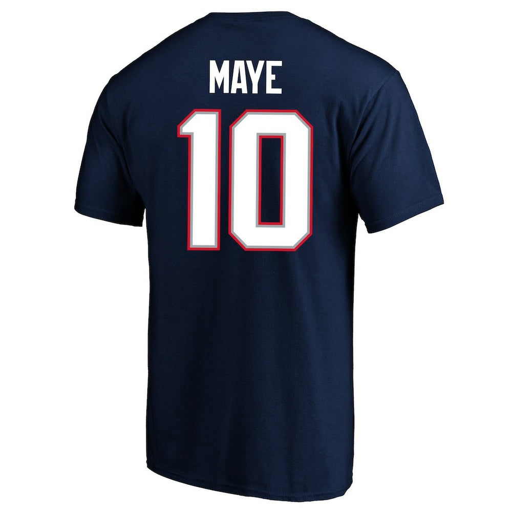 Drake Maye New England Patriots Super Bowl LX Patch Big & Tall Name & Number T-Shirt Navy | Fanatics