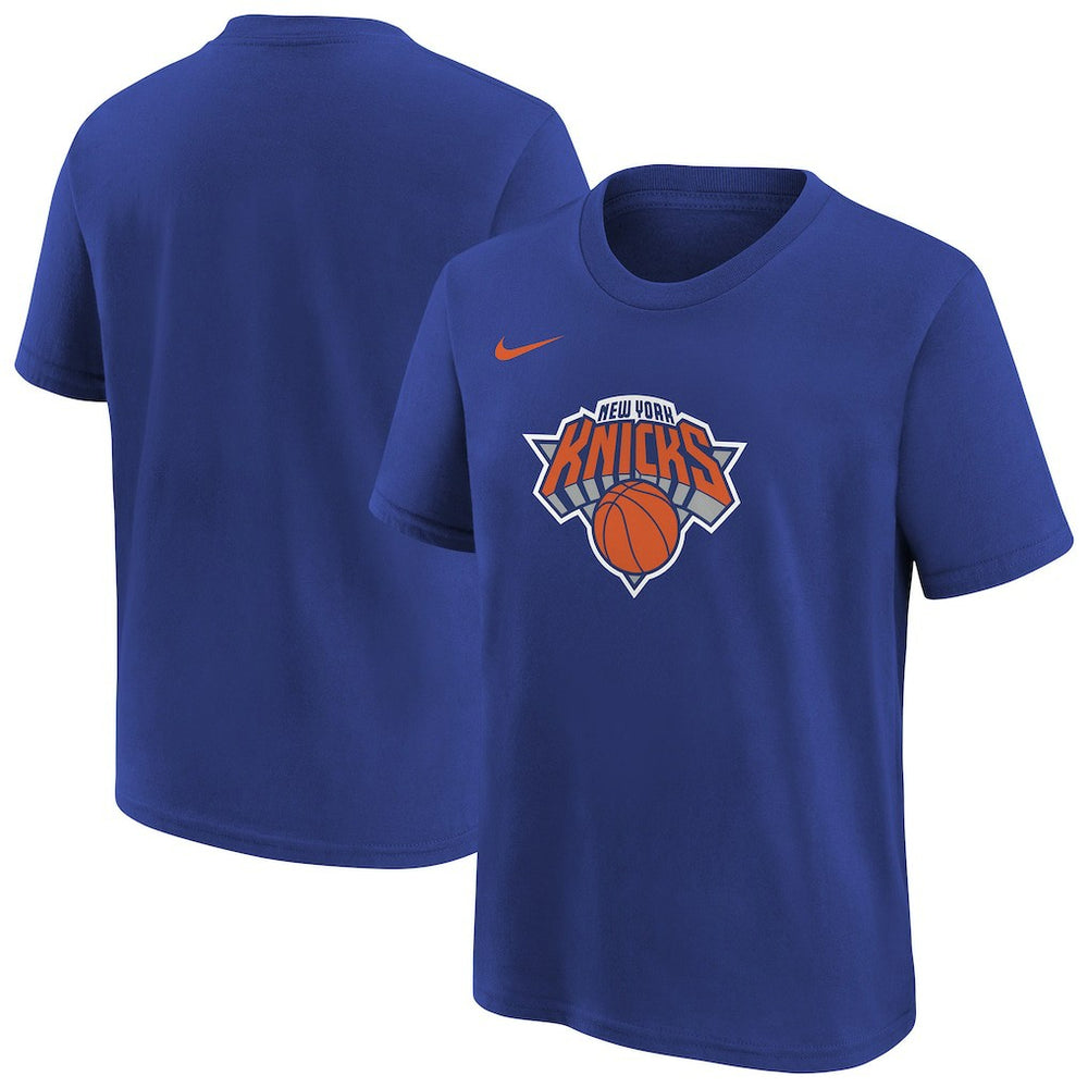 New York Knicks Youth Team Essential Logo T-Shirt Blue - NBA