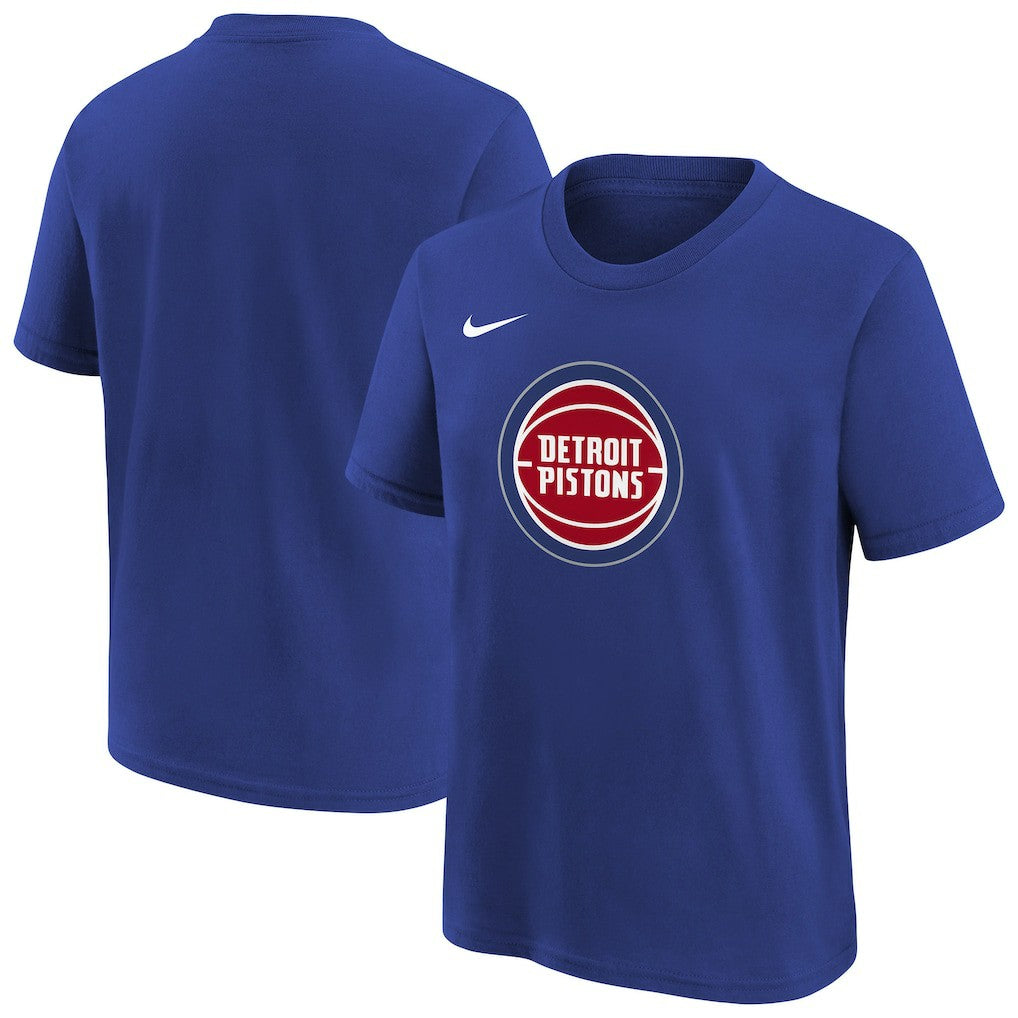 Detroit Pistons Youth Team Essential Logo T-Shirt Blue - NBA