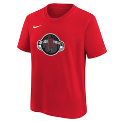 Houston Rockets Youth Team Essential Logo T-Shirt Red - NBA
