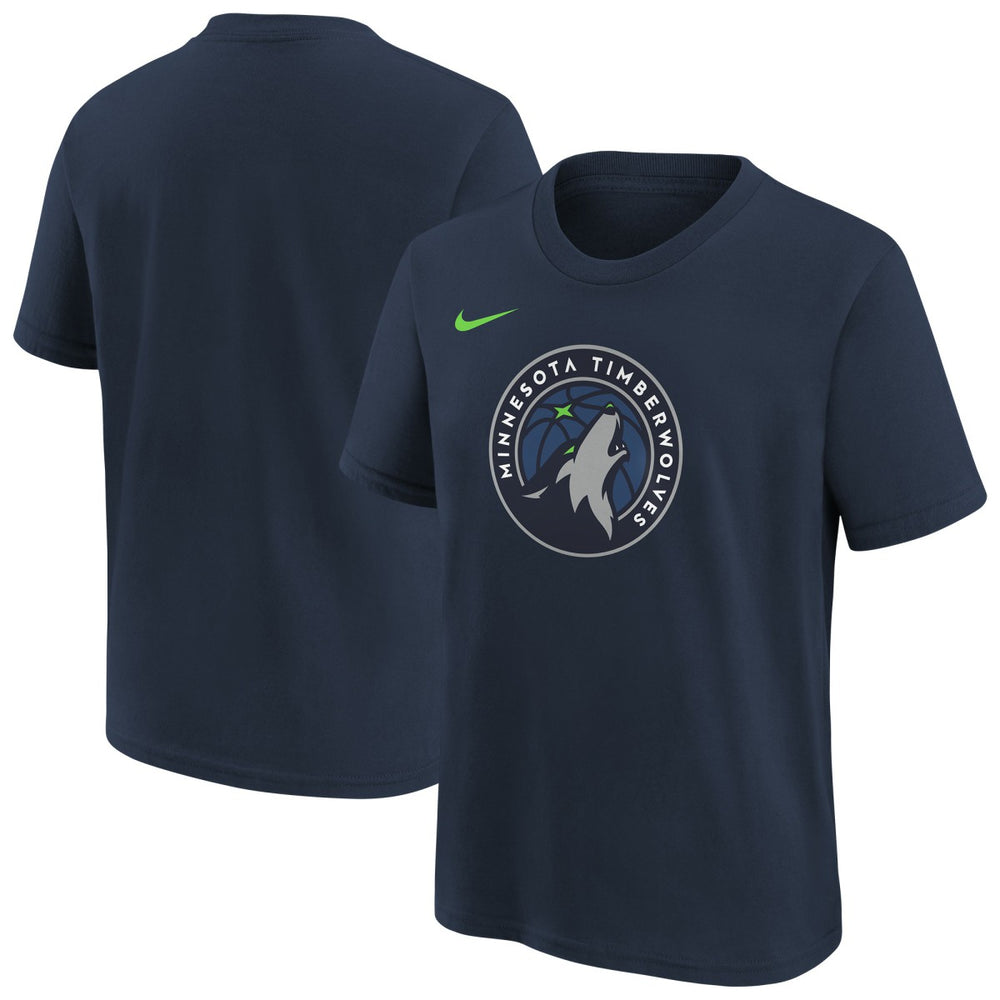 Minnesota Timberwolves Youth Team Essential Logo T-Shirt Navy - NBA