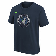 Minnesota Timberwolves Youth Team Essential Logo T-Shirt Navy - NBA