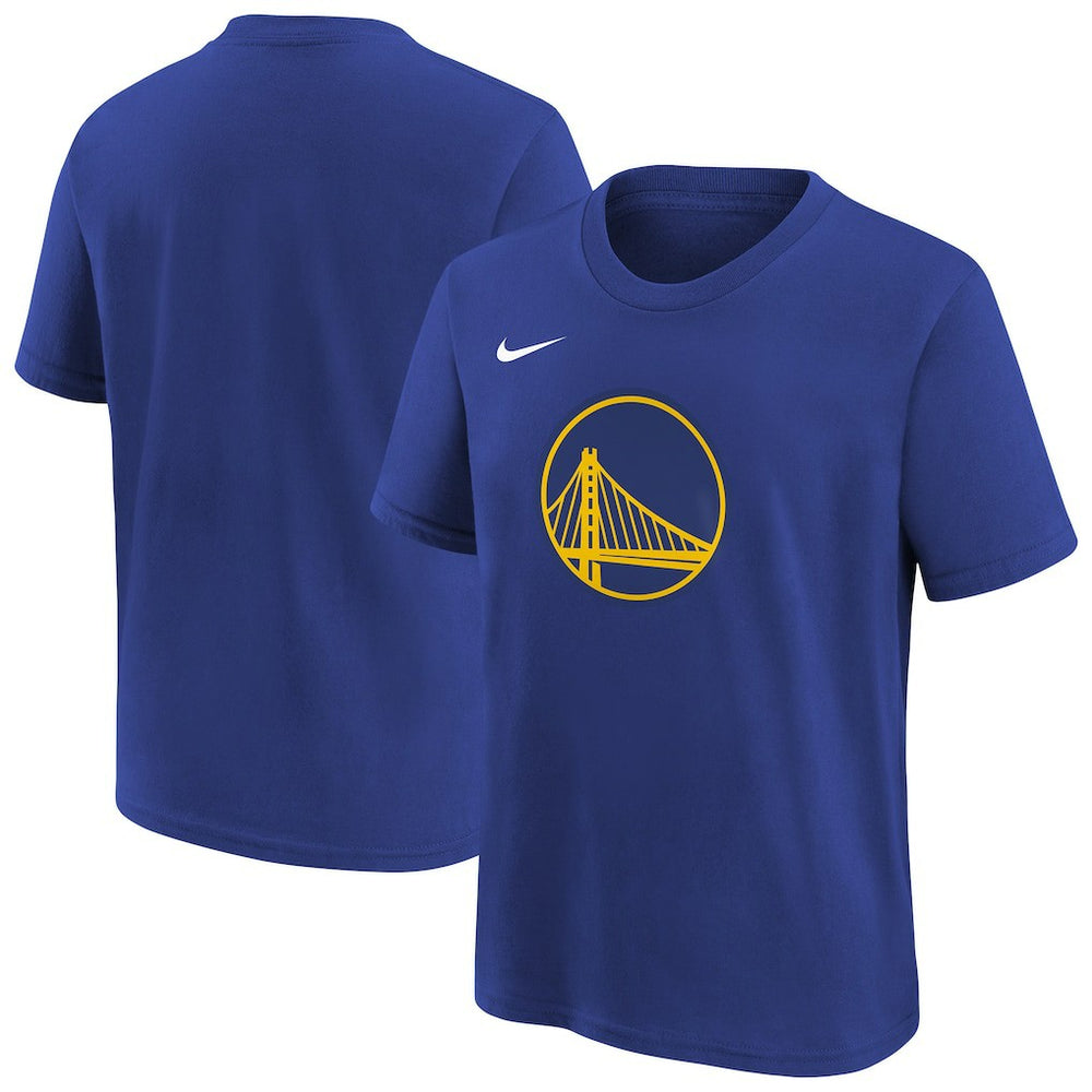 Golden State Warriors Youth Team Essential Logo T-Shirt Royal - NBA