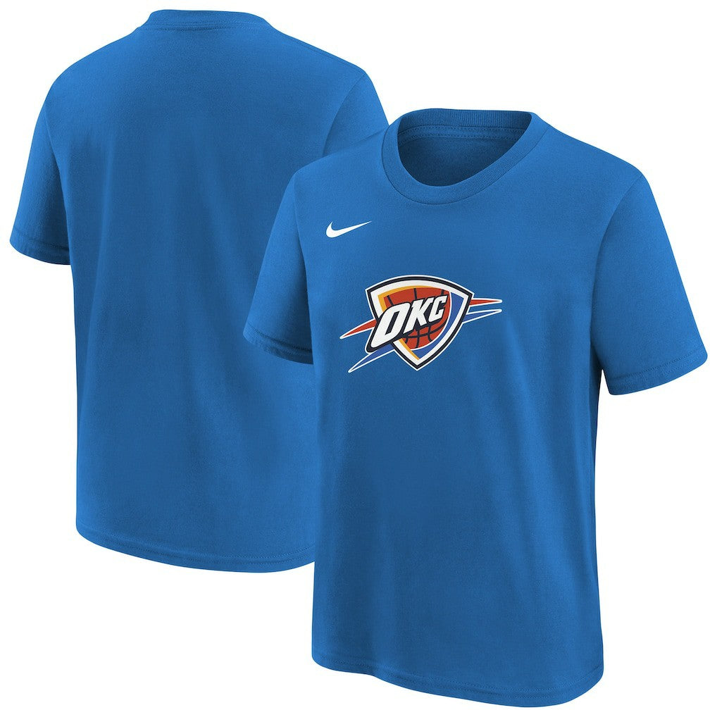 Oklahoma City Thunder Youth Team Essential Logo T-Shirt Blue - NBA