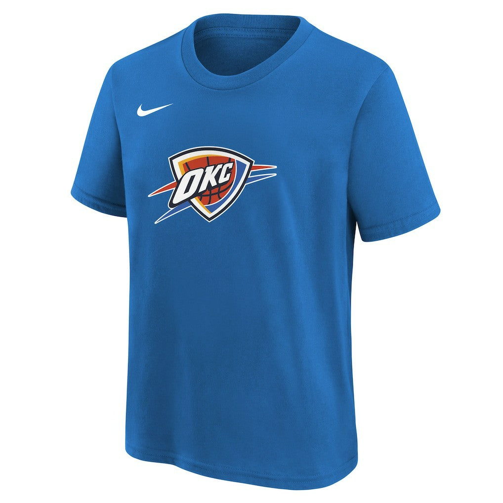 Oklahoma City Thunder Youth Team Essential Logo T-Shirt Blue - NBA