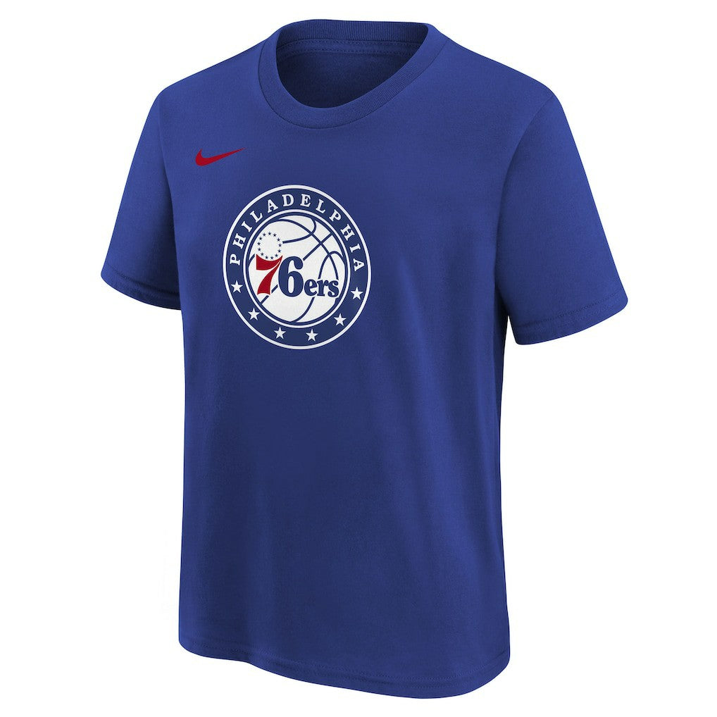 Philadelphia 76ers Youth Team Essential Logo T-Shirt Royal - NBA
