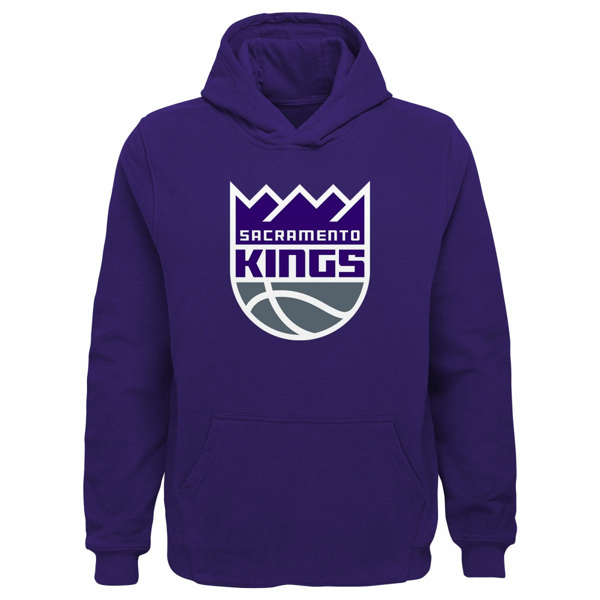 Sacramento Kings Outerstuff Youth Primary Logo Pullover Hoodie Purple - NBA