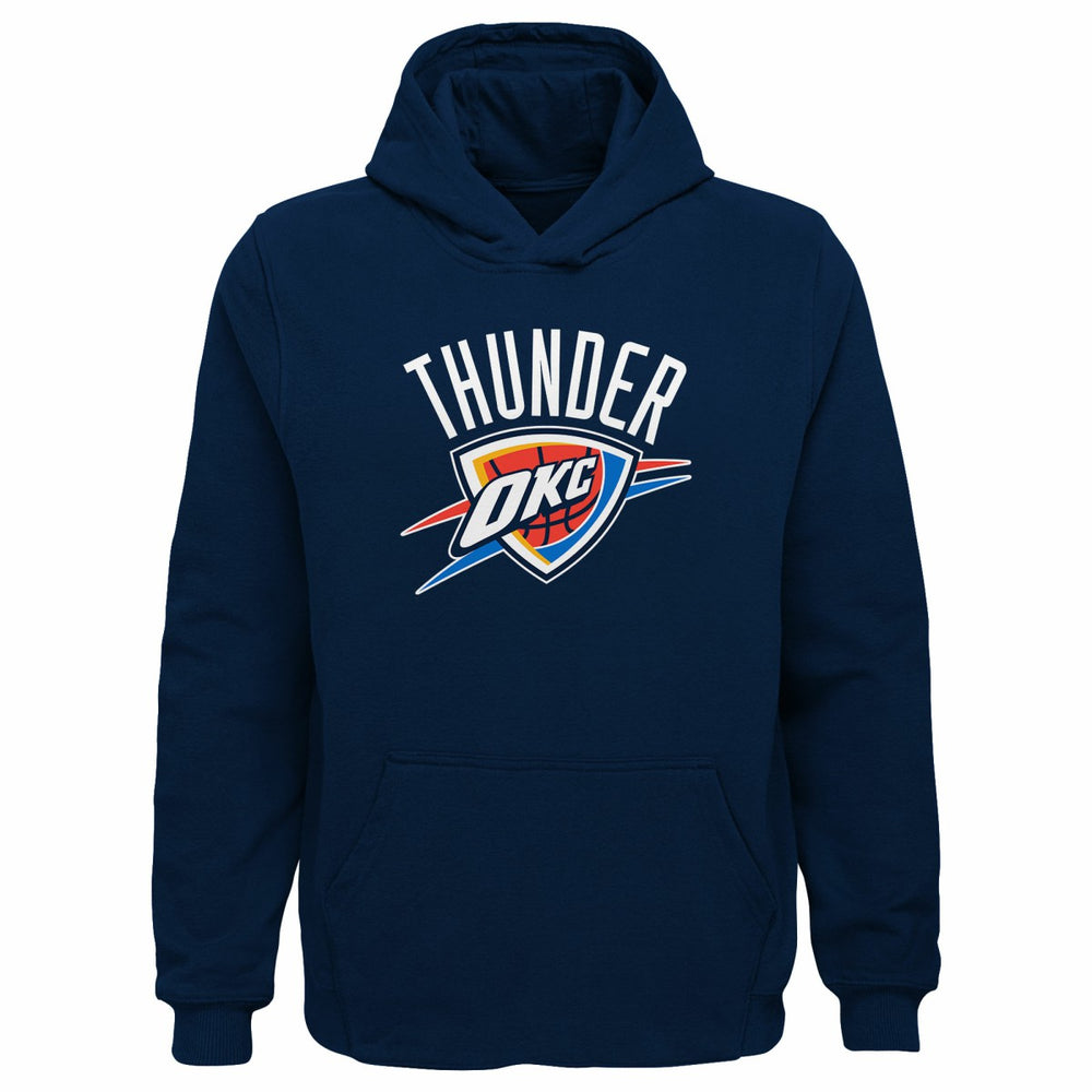 Oklahoma City Thunder Outerstuff Youth Primary Logo Pullover Hoodie Navy - NBA
