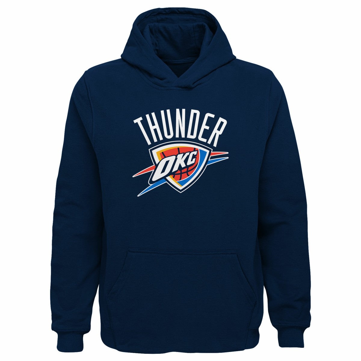 Oklahoma City Thunder Outerstuff Youth Primary Logo Pullover Hoodie Navy - NBA