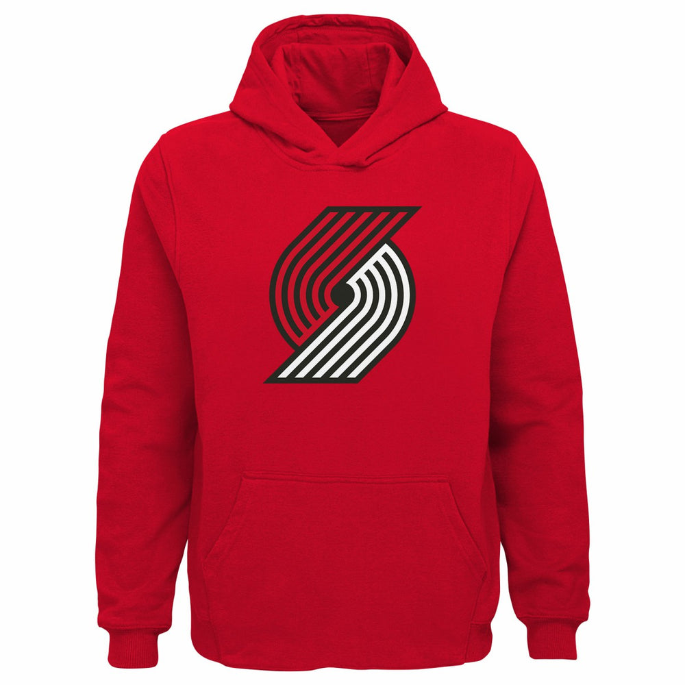 Portland Trail Blazers Outerstuff Youth Primary Logo Pullover Hoodie Red - NBA