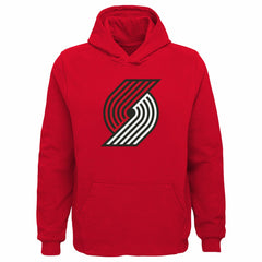 Portland Trail Blazers Outerstuff Youth Primary Logo Pullover Hoodie Red - NBA