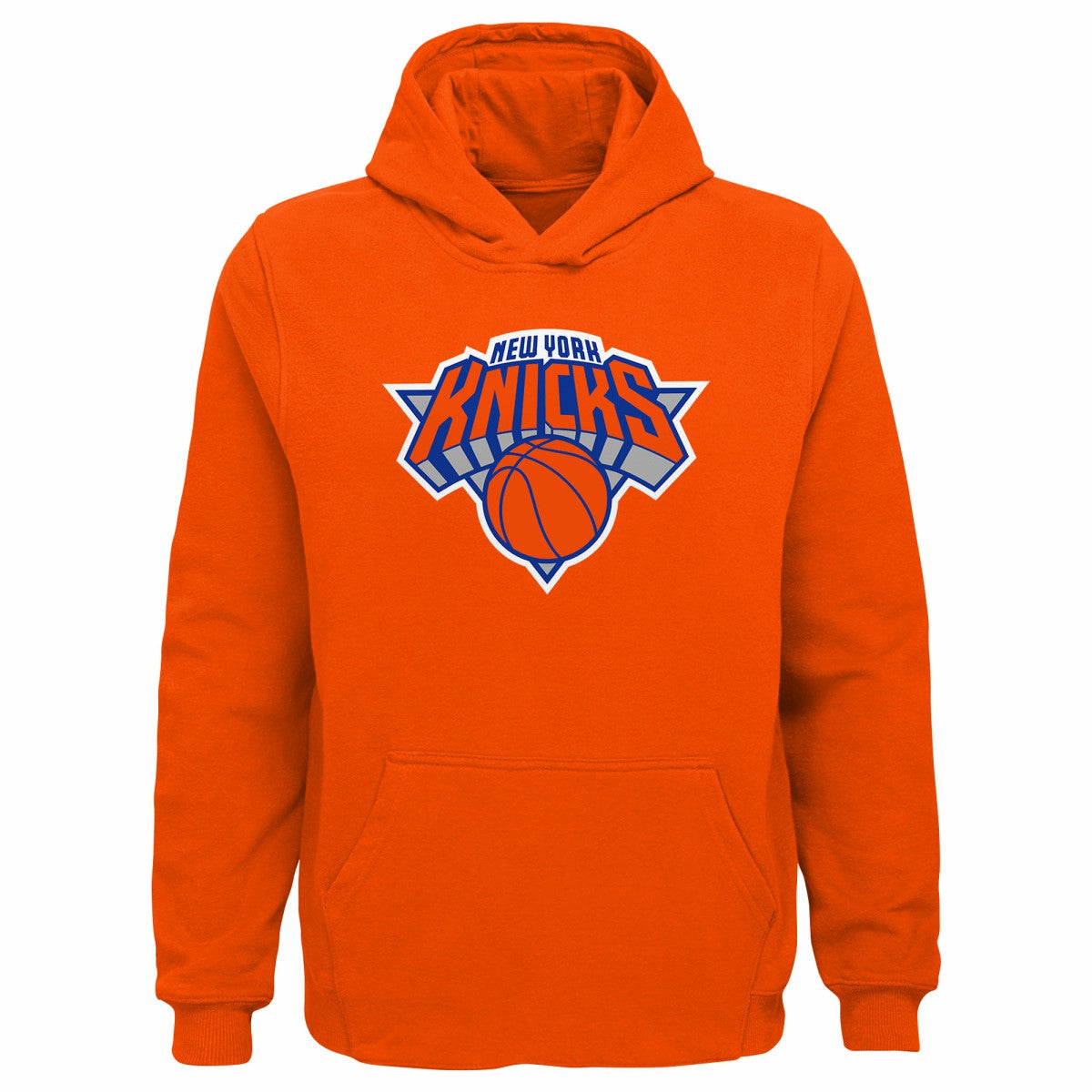 New York Knicks Outerstuff Youth Primary Logo Pullover Hoodie Orange - NBA