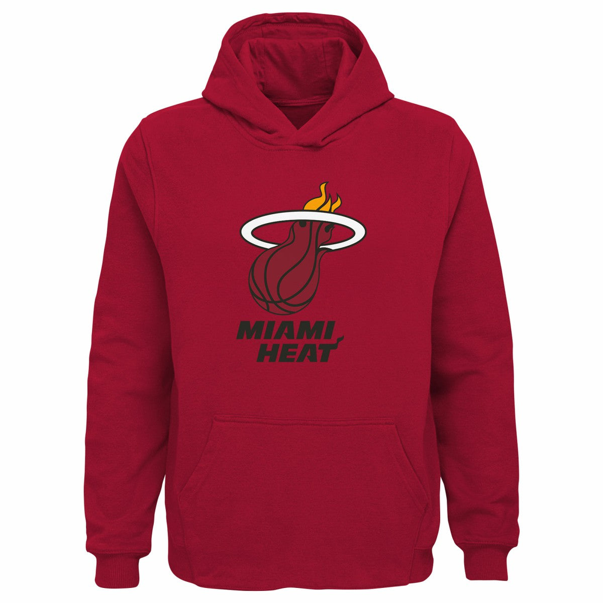 Miami Heat Outerstuff Youth Primary Logo Pullover Hoodie Red - NBA