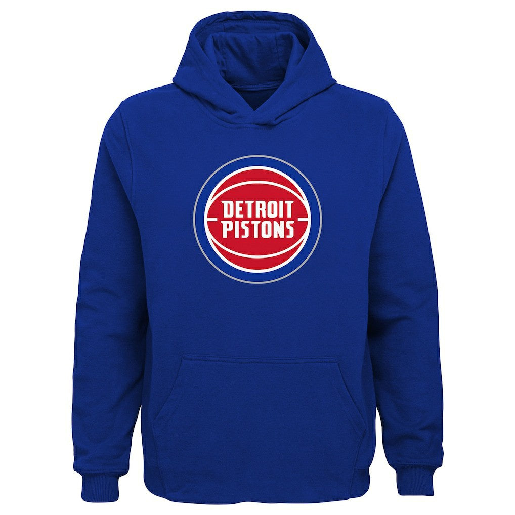 Detroit Pistons Outerstuff Youth Primary Logo Pullover Hoodie Royal - NBA