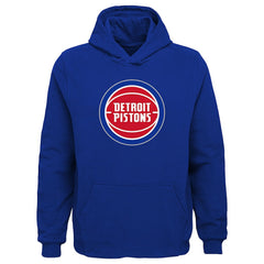 Detroit Pistons Outerstuff Youth Primary Logo Pullover Hoodie Royal - NBA