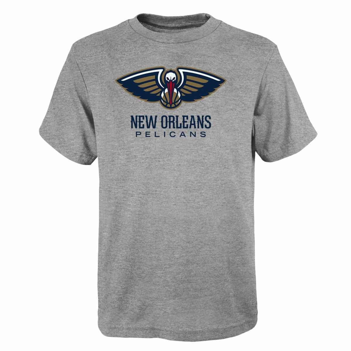 New Orleans Pelicans Outerstuff Youth Primary Logo T-Shirt Gray - NBA