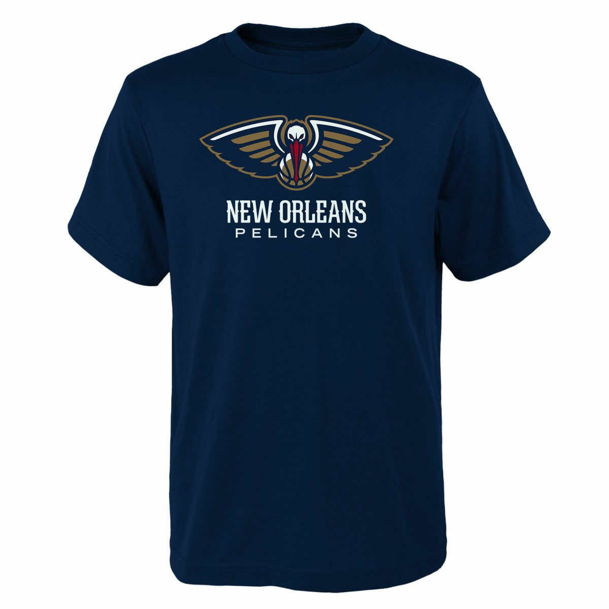 New Orleans Pelicans Outerstuff Youth Primary Logo T-Shirt Navy - NBA